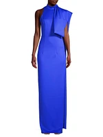 Eve Amira Draped Bow Gown