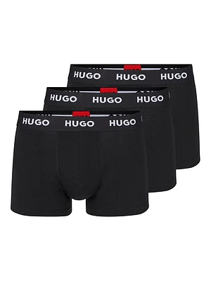 Three-Pack of Logo-Waistband Trunks