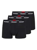 Three-Pack of Logo-Waistband Trunks