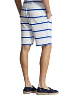 Striped Cotton-Blend Shorts