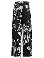 Sale Floral Wide-Leg Trousers