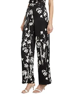 Sale Floral Wide-Leg Trousers