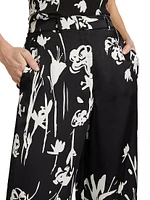 Sale Floral Wide-Leg Trousers