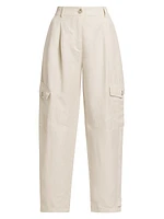 Giada Linen-Blend Tapered Pants