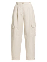 Giada Linen-Blend Tapered Pants