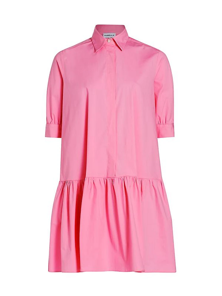 Ebert Poplin Shift Shirtdress