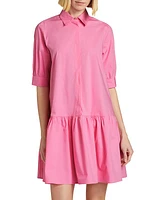 Ebert Poplin Shift Shirtdress