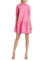 Ebert Poplin Shift Shirtdress