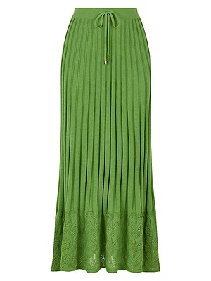 Lou Rib-Knit Maxi Skirt