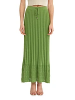 Lou Rib-Knit Maxi Skirt