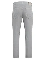 Blake Stretch Linen-Blend Straight-Leg Jeans