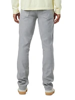 Blake Stretch Linen-Blend Straight-Leg Jeans