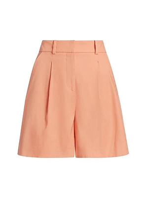 Noemi Stretch Linen Shorts