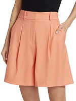 Noemi Stretch Linen Shorts