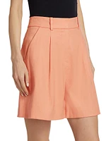 Noemi Stretch Linen Shorts