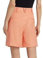 Noemi Stretch Linen Shorts