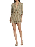 Kiernan Striped Double-Breasted Jacket