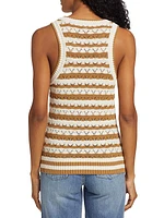 Jerelle Striped Knit Tank Top