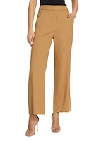 Brixton Linen-Blend Cropped Pants