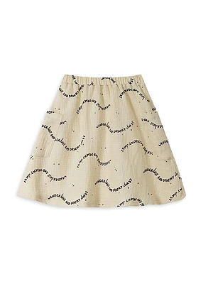 Little Girl's & Girl's Wanderlust Gauze Midi-Skirt