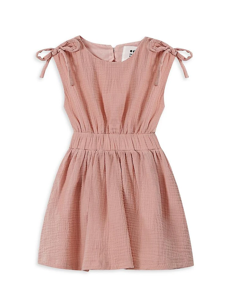 Little Girl's & Gauze Sleeveless Dress