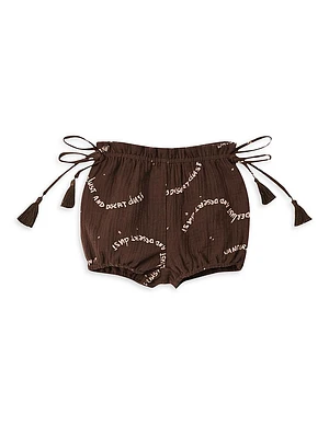 Baby Girl's Printed Gauze Bloomers