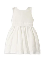 Little Girl's & Gauze Sleeveless Dress