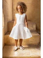 Little Girl's & Gauze Sleeveless Dress