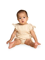 Baby Girl's Self-Tie Gauze Bodysuit