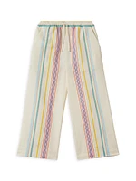 Little Girl's & Cleo Striped Cotton-Linen Pants