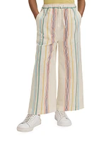 Little Girl's & Cleo Striped Cotton-Linen Pants