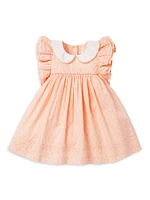 Baby Girl's Tulip Print Collared Dress