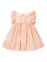 Baby Girl's Tulip Print Collared Dress