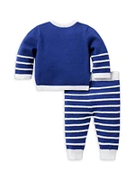 Baby Boy's Seagull Stripe Sweater & Pants Set