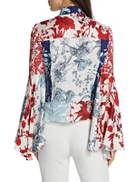 Willa Floral Bell-Sleeve Blouse