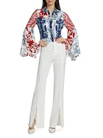 Willa Floral Bell-Sleeve Blouse