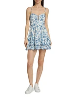 Daisy Floral Eyelet Minidress