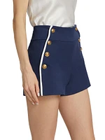 Narin High-Waist Buttoned Shorts