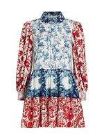 Paulie Tiered Floral Minidress