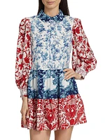 Paulie Tiered Floral Minidress