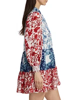 Paulie Tiered Floral Minidress