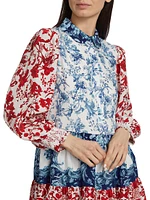 Paulie Tiered Floral Minidress