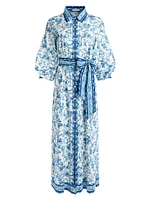 Tanika Floral Belted Shirtdress