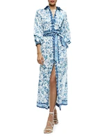 Tanika Floral Belted Shirtdress