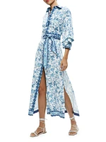 Tanika Floral Belted Shirtdress