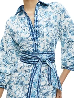 Tanika Floral Belted Shirtdress