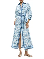 Tanika Floral Belted Shirtdress