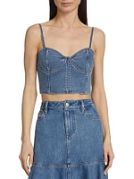 Natacha Denim Crop Bustier