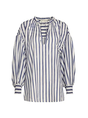 Julius Striped Cotton-Blend Tunic