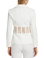 Alexia Lace-Embellished Blazer